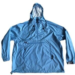 Against The Elements Unisex Adult Rain Jacket Blue‎ X-Large EUC